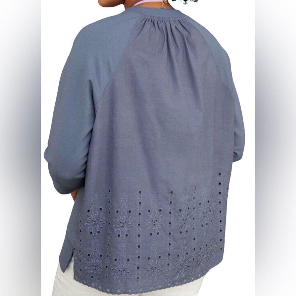 Matilda‎ Jane Periwinkle Eyelet Blouse